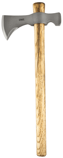 The Woods Chogan is designed by Ryan Johnson and features a nineteen-inch handle made from Tennessee Hickory and a flat ground front blade.